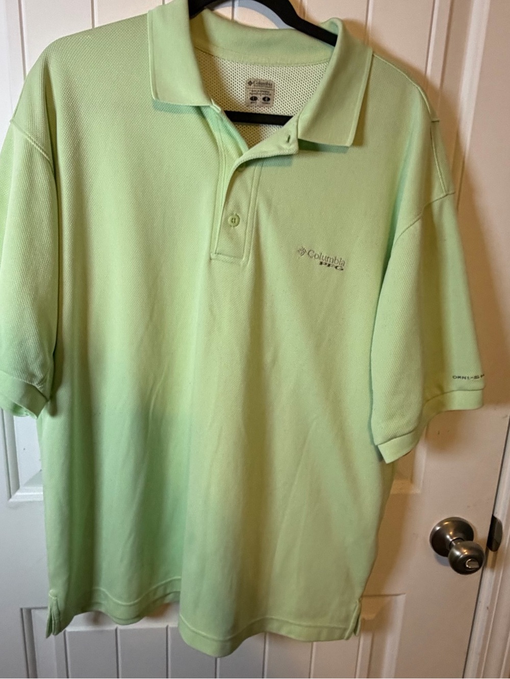 Columbia PFG Men’s Lime Green Polo Shirt - Picture 2 of 6